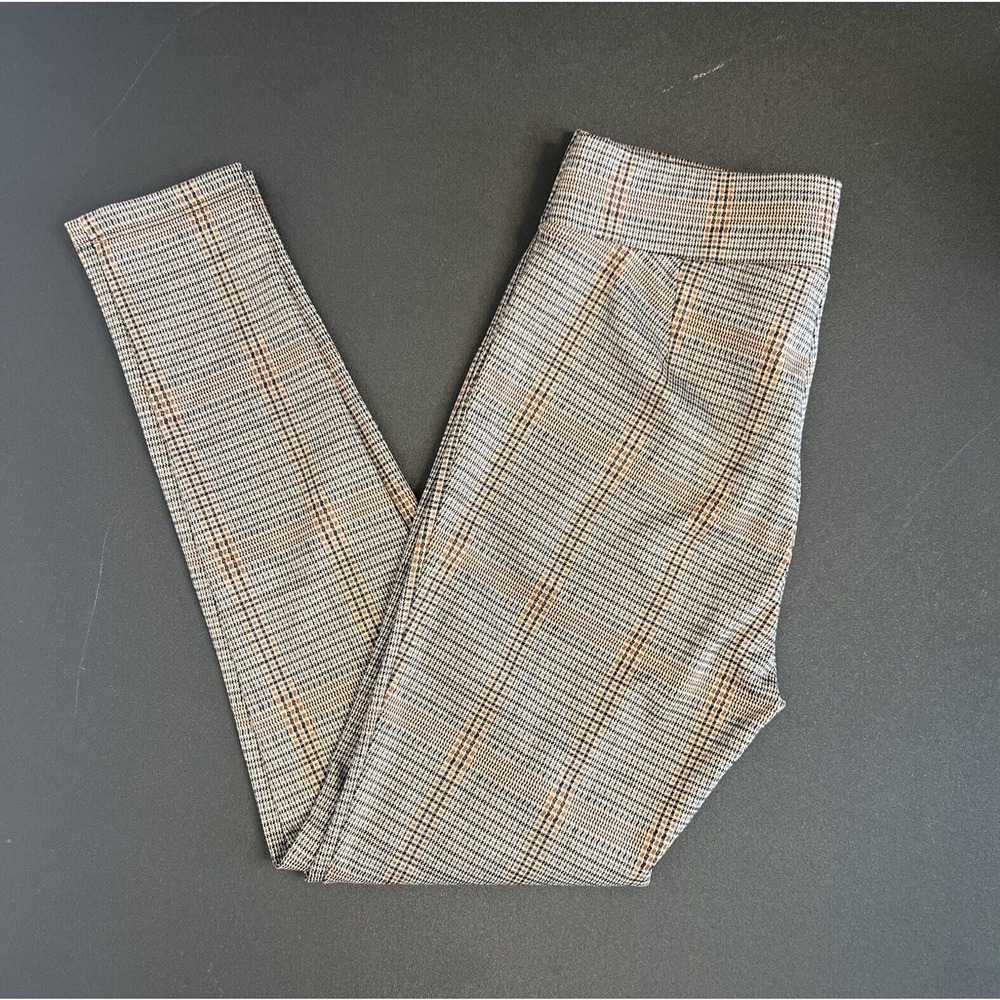 Loft Multicolor Houndstooth Print Pull-On Leggings 27.5" Inseam -NWT -Size Small